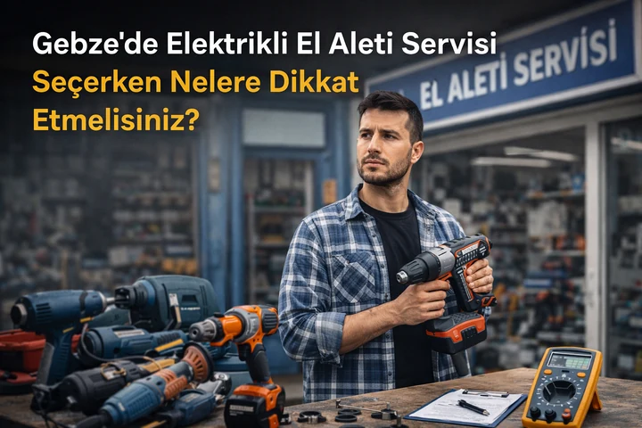 Gebze’de Elektrikli El Aleti Servisi Seçerken Nelere Dikkat Etmelisiniz?
